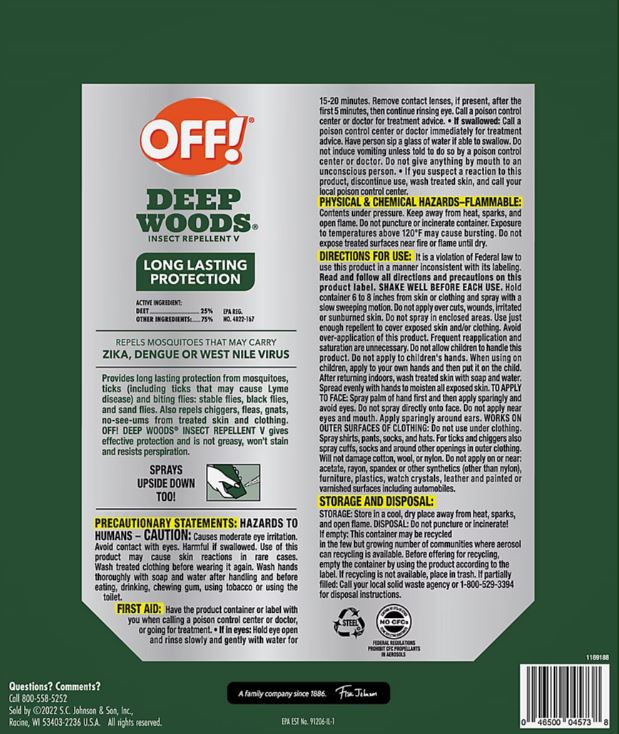 In-Store Exclusive | OFF! Deep Woods Insect Repellent Combo Pack (3 Pack)