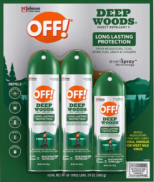 OFF! Deep Woods Insect Repellent Combo Pack (3 Pack)