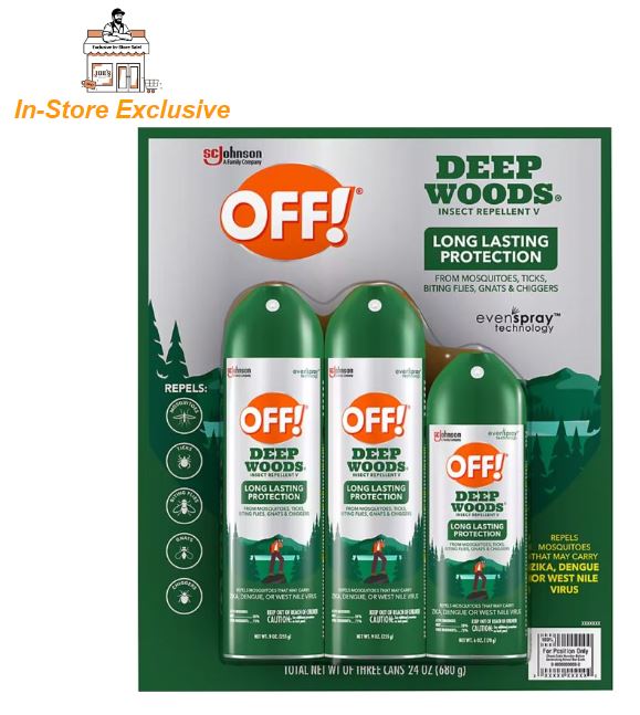 In-Store Exclusive | OFF! Deep Woods Insect Repellent Combo Pack (3 Pack)