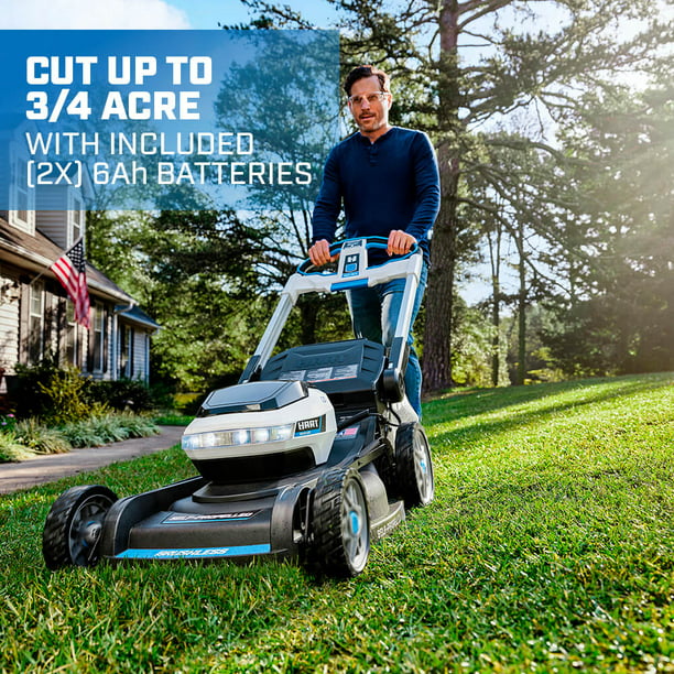 Restored HART 21-inch 3-in-1 Self-Propelled Mower | Brushless | 40-Volt | SUPERCHARGE | Mower Only - Battery & Charger Not Included (Refurbished)
