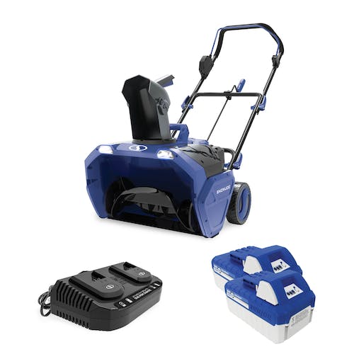 Restored Snow Joe 24V-X2-20SB 48-Volt iON+ Cordless Snow Blower Kit | 20-Inch | W/ 2 x 4.0-Ah Batteries and Charger (Refurbished)