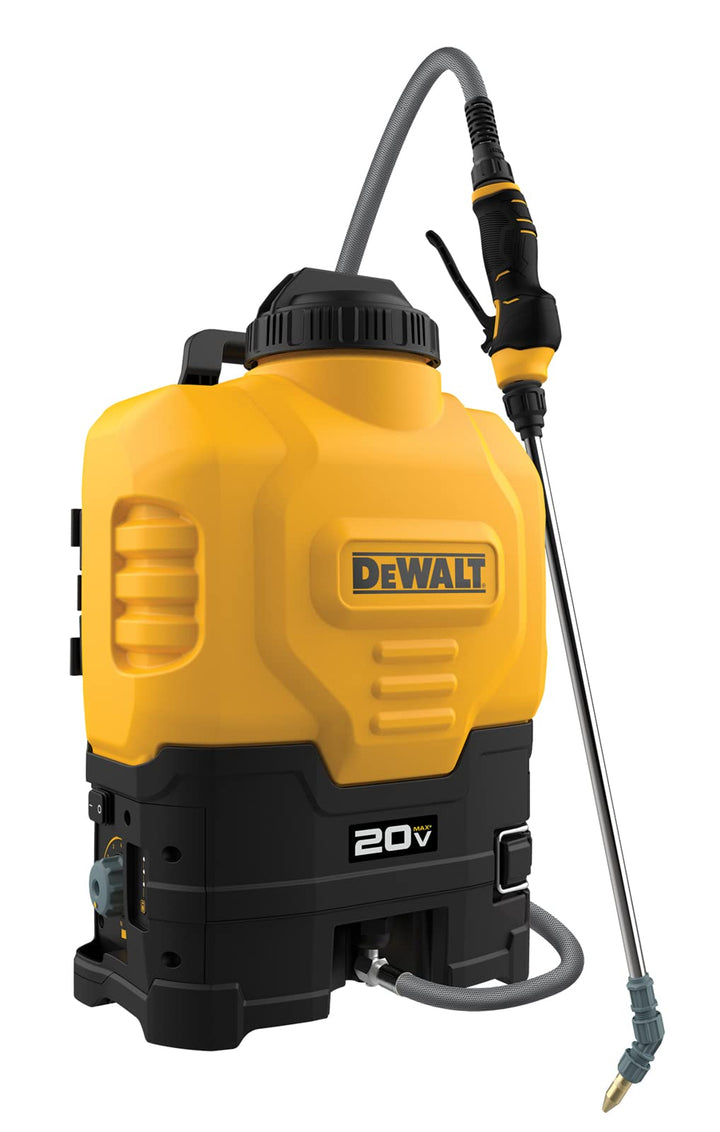 DEWALT DXSP190681 20V Lithium-ion Battery Powered Backpack, 4 Gallons, Yellow