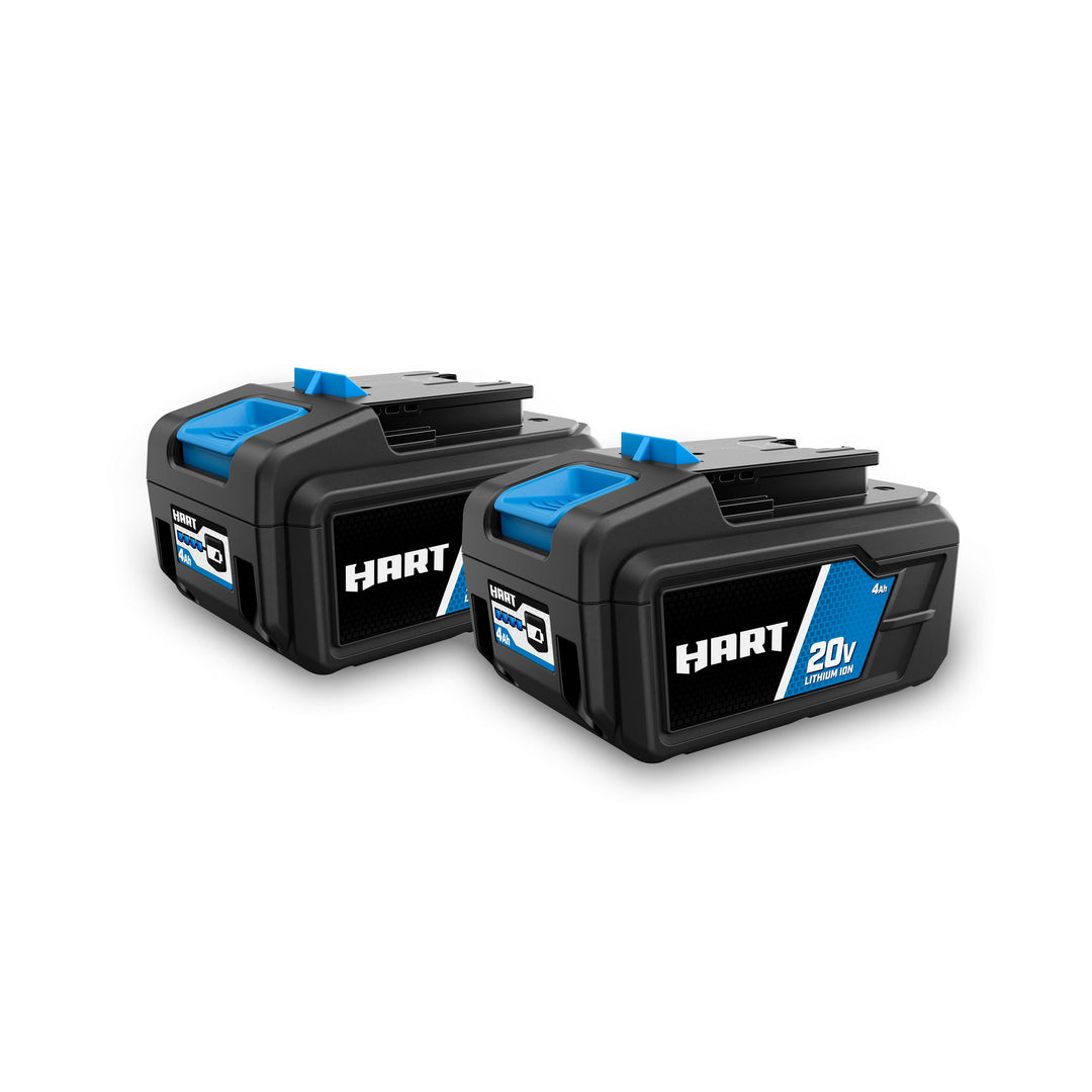 Restored HART 2-pack 20-Volt Lithium-Ion 4.0Ah Batteries (Charger Not Included) (Refurbished)