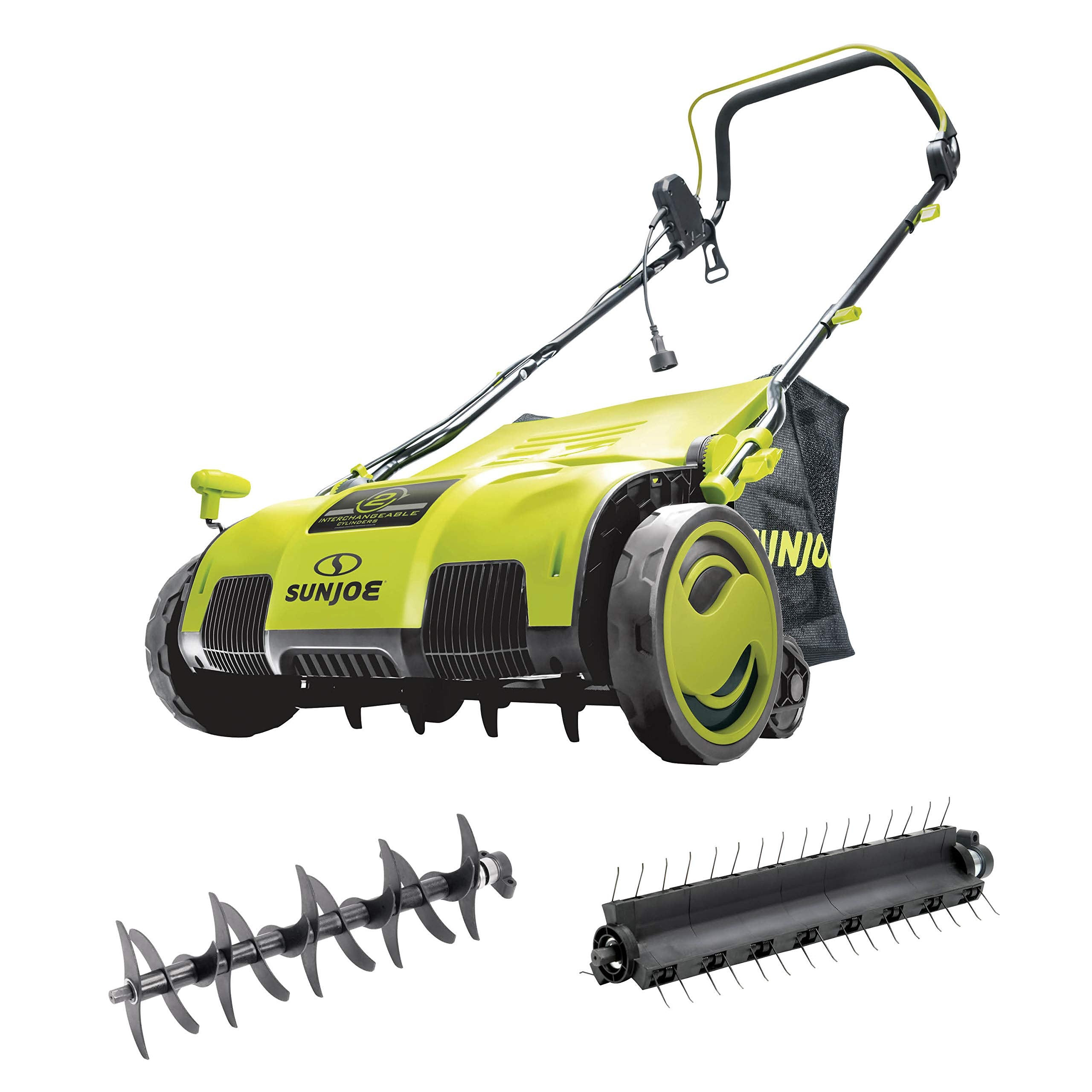 Sun Joe AJ801E 12-Amp 13-Inch top Electric Dethatcher and Scarifier w/Removeable 8-G