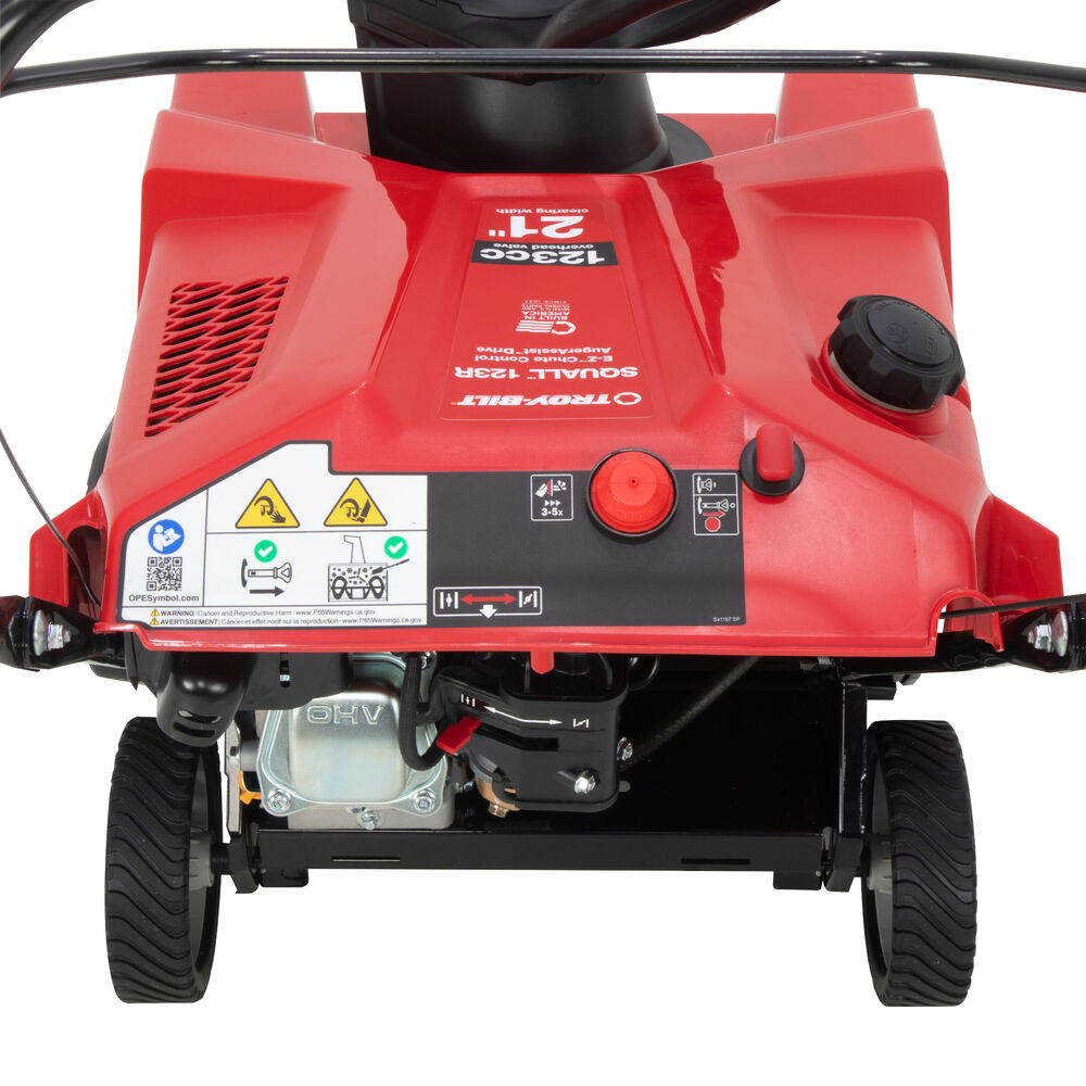 Troy-Bilt Squall 21 in. 123 cc Single-Stage Gas Snow Blower with E-Z Chute Control Model 123R (Open Box)