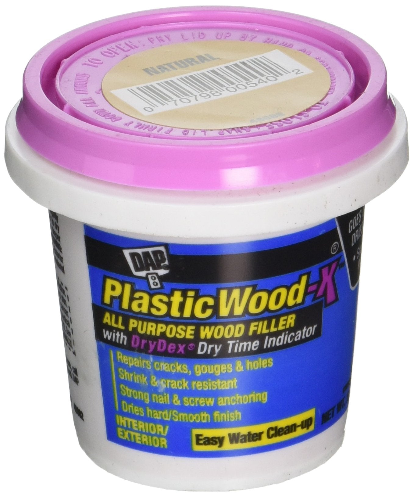 DAP 540 Series 00540 5.5oz Natural Plastic WoodX W/Drydex JOE's
