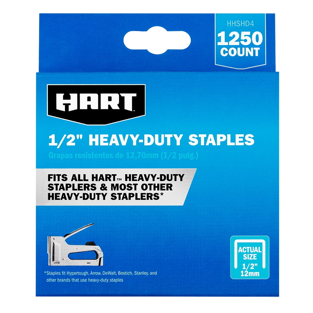 Restored HART Heavy Duty 1/2-inch staples (1,250ct) (Refurbished)