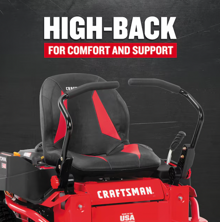 CRAFTSMAN Z5400 | 46-in 22HP Zero-Turn Riding Mower | 22 HP Kohler Engine | Hydrostatic Transmission | High-Back Seat (17ARFACT093)