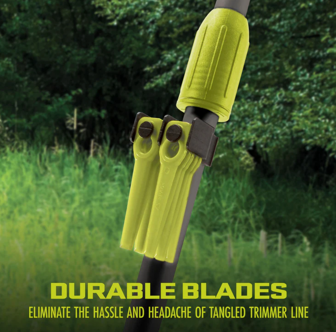 Restored Sun Joe 24V-HT18-GT10-LTE | 24V Cordless Hedge Trimmer + Stringless Grass Trimmer | W/ 2.0-Ah Battery + Charger (Refurbished)