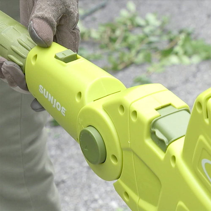Restored Sun Joe SJH902E 21-in 4-Amp Multi-Angle Electric Telescoping Pole Hedge Trimmer (Refurbished)