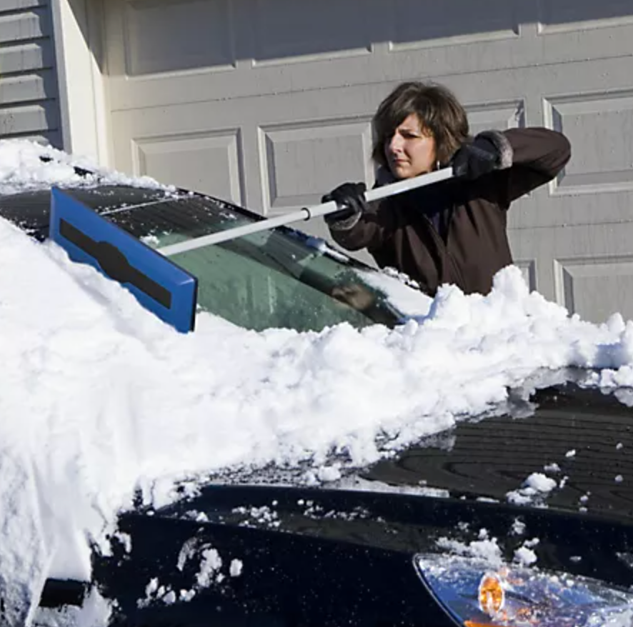 Restored Snow Joe 24V-SS11-ULT | 11" Cordless Snow Thrower Kit | W/ Telescoping Snow Broom & Battery Holder | Battery & Charger Included (Refurbished)