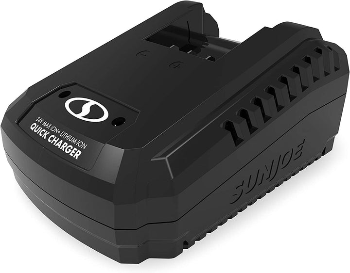 Snow Joe + Sun Joe 24V-4AMP | 24-Volt iON+ Bundle | W/ 4.0-Ah Battery and Quick Charger (Open Box)