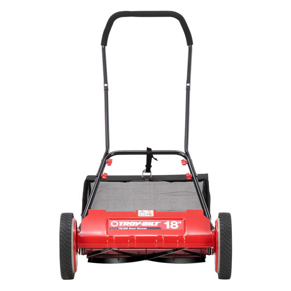 Troy-Bilt TB18R | 18 in. Manual Walk Behind Reel Lawn Mower | With Grass Catcher