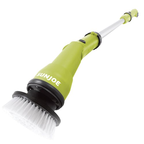 Restored Sun Joe 24V-PWSCRB-LTW | 24V Cordless Indoor/Outdoor 1000-OPM Oscillating Scrubber | 4 Attachments & Battery + Charger (Refurbished)