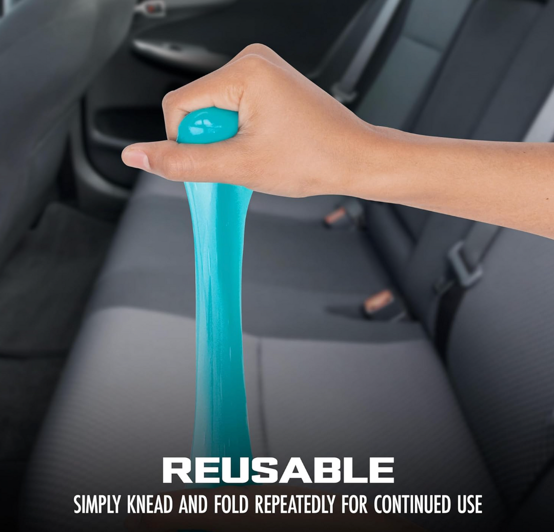 Car Cleaning Gel | Automotive Dust Car Crevice Cleaner | Slime Auto Air Vent and Interior Detail Removal | Car Putty and Keyboard Cleaner (2-Pack, Unscented)