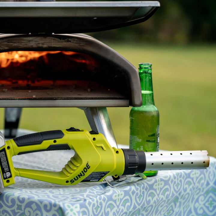 Restored Sun Joe 24V-BBQ-LTE | 24V IONMAX Cordless Electric Fire Starter | 1380-Degrees in 30-Seconds | For Charcoal BBQ Grills | W/ 2.0-Ah Battery + Charger (Refurbished)