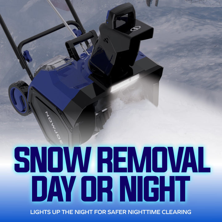 Snow Joe 24V-X2-SB18-GO | 48V Cordless Snow Blower Kit | 18-Inch | W/ 2 x 4.0-Ah Batteries + Charger (Refurbished) | In-Store Exclusive