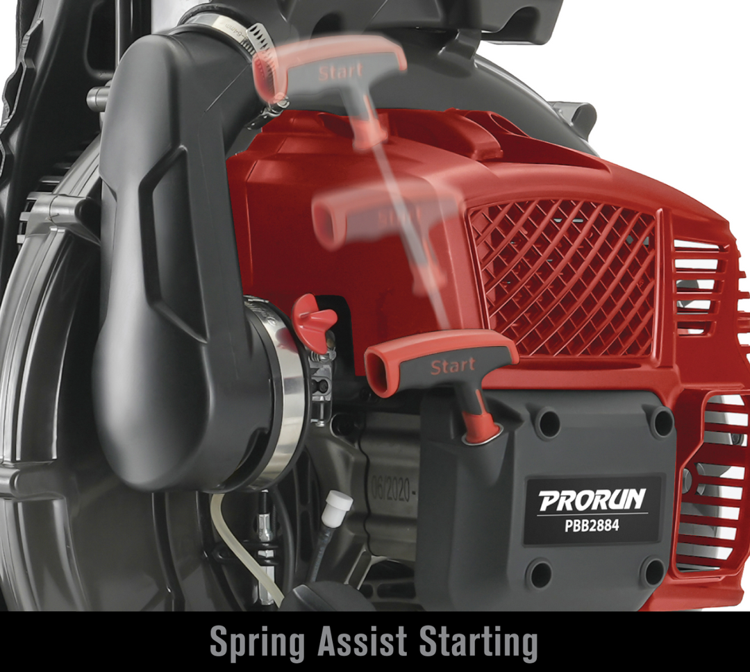 PRORUN PBB2884 75.6-cc 240-MPH Gas Backpack Leaf Blower | 2-cycle | 1020-CFM | In-Store Exclusive