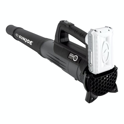 Restored Sun Joe 24V-TB-LTE 24-Volt iON Cordless Compact Turbine Jet Blower, Kit (w/ 2.0-Ah Battery + Quick Charger) (Remanufactured)