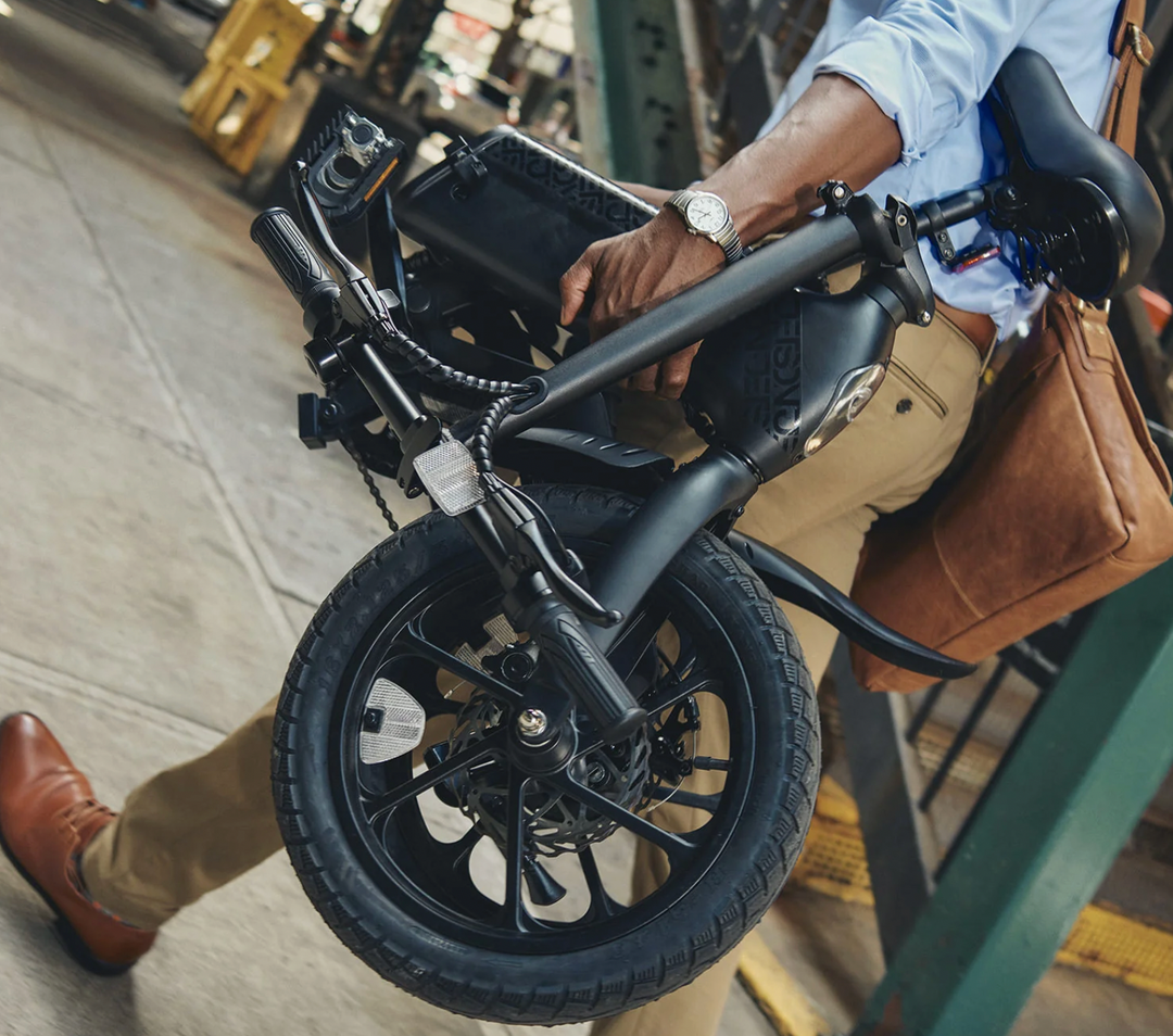 Jetson Haze Compact Folding Electric Bike | 350W Motor | 15.5 MPH | 20 Mile Range | JHAZE-BLK