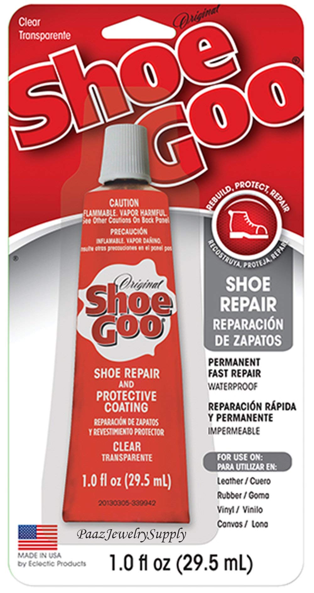 Shoe GOO 110232 1-Ounce Shoe Goo Repair & Coating, Clear [2 Pack]
