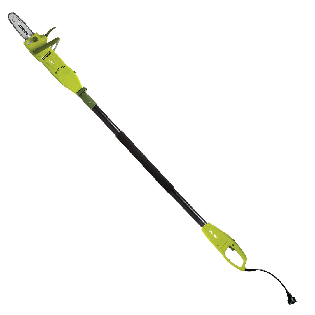 Restored Sun Joe SWJ806E 8-Inch 8.0 Amp 2-in-1 Convertible Pole Chain Saw, Green  [Remanufactured]