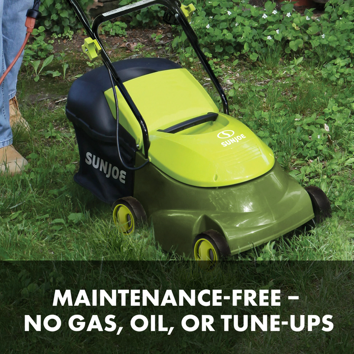 Restored Sun Joe MJ401E | In-Store Exclusive | Electric Lawn Mower With Grass Bag | 14-Inch | 12 Amp (Refurbished)