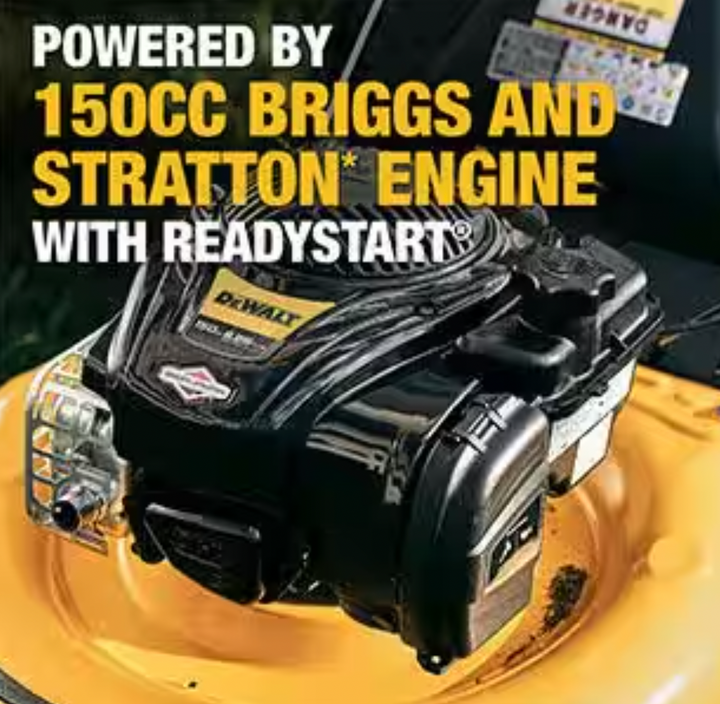 Dewalt 12A-01T9739 | 2-in-1 Self Propelled Gas Lawn Mower | 21 in. | 150cc Briggs and Stratton Engine | Rear Wheel Drive (Refurbished)