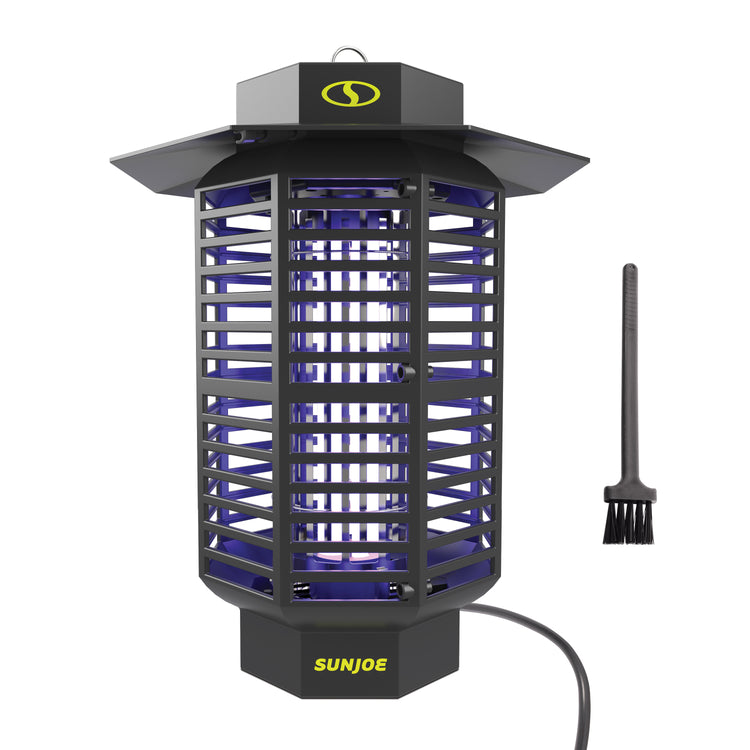 Restored Sun Joe SJ-BZ18W | 18-Watt UV Indoor/Outdoor Bug Zapper | 1600 sq ft Coverage | Whisper Quiet Operation | For Mosquitos, Flies, Gnats, Moths, and More (Refurbished)