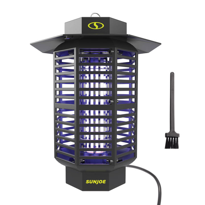 Restored Sun Joe SJ-BZ18W | 18-Watt UV Indoor/Outdoor Bug Zapper | 1600 sq ft Coverage | Whisper Quiet Operation | For Mosquitos, Flies, Gnats, Moths, and More (Refurbished)