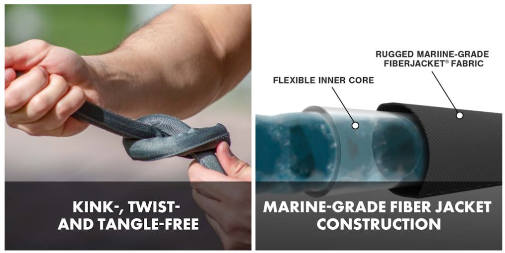 Restored AJFJH50-58-PRO Pressure Washer Kit ($73Value!) | AJFJH50-58-PRO 50ft Fiberjacket Kink Free Hose + Hose Nozzle + Sprayer/Foam Cannon (Refurbished)