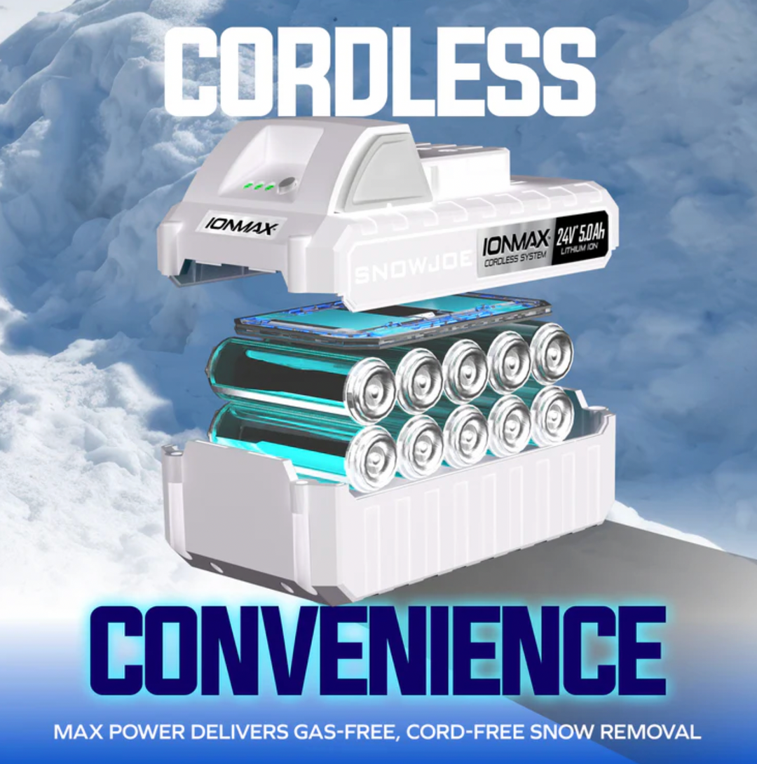 Restored Snow Joe 24V-SS13-XR-ULT | 24V 13 in. Cordless Snow Shovel Kit | W/ 5.0-Ah Battery, Charger, Cover & Battery Holders (Refurbished)