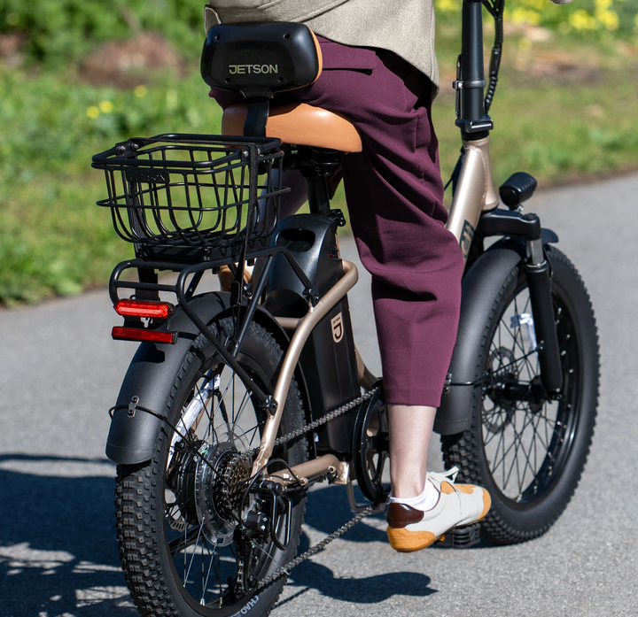 Jetson Venture Electric Cruiser Foldable E-Bike | 20 MPH | 34-Mile Range | 350W | 7 Speed | Comfort Seat | JVNTRE