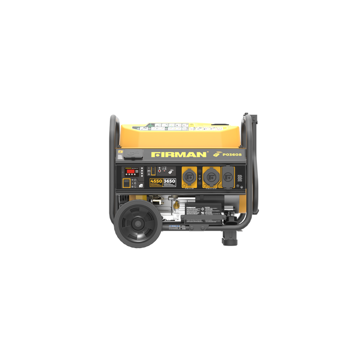 Restored Firman P03608 Gas Portable Generator | 4550W | 208 cc Engine 14 Hour Run Time | Remote Start | 120V | Generator Only (Refurbished)