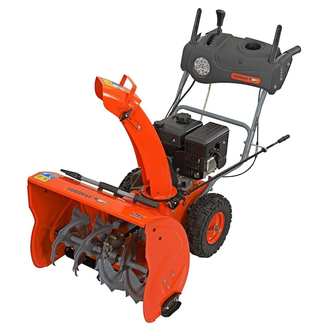 Yardmax YB6770 | 26″ Self-Propelled 2-Stage Snow Blower | w/Dashboard | 208cc