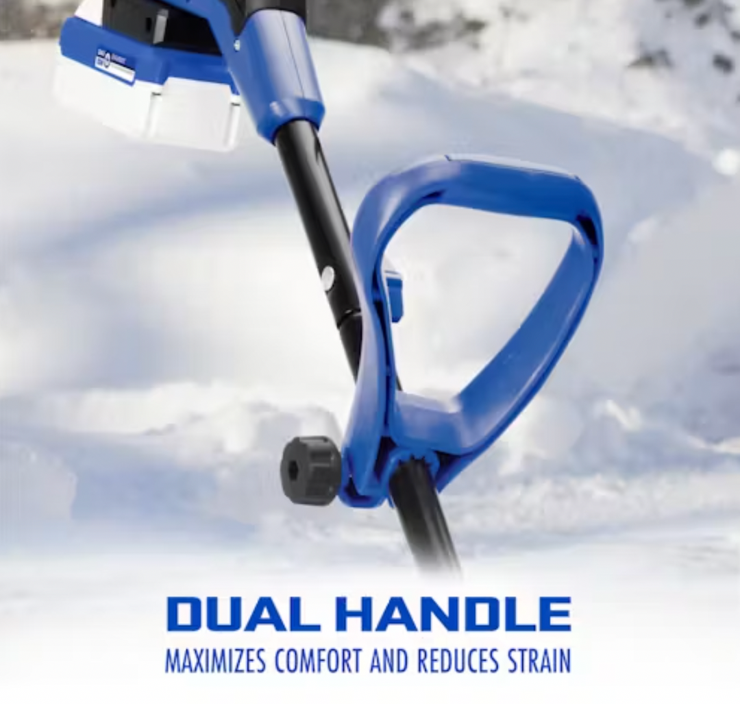 Restored Snow Joe 24V-SS13-TV1 Bundle | 13" Cordless Snow Shovel | 4-Ah Battery | Quick Charger | Cover + Ice Dozer Included (Refurbished)
