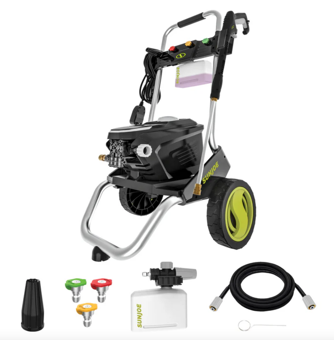 Restored Sun Joe SPX7000-MAX | 2200 PSI Electric Pressure Washer | Foam Cannon + Turbo Nozzle | 1.1 Rated GPM | 13-Amp (Refurbished)