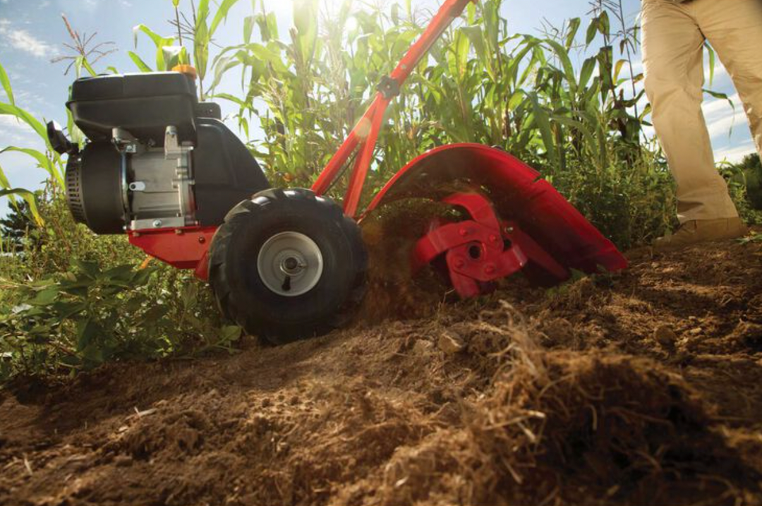 Restored Troy-Bilt Bronco CRT Tiller | 208cc Engine | 14" Rear Tine Tiller (Refurbished)