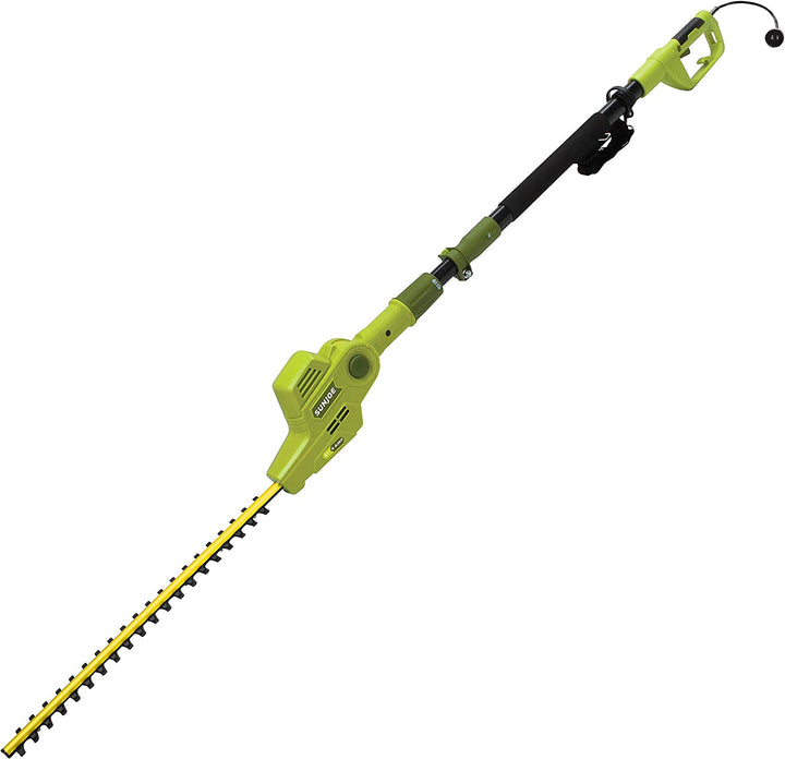 Restored Sun Joe SJH902E 21-in 4-Amp Multi-Angle Electric Telescoping Pole Hedge Trimmer (Refurbished)