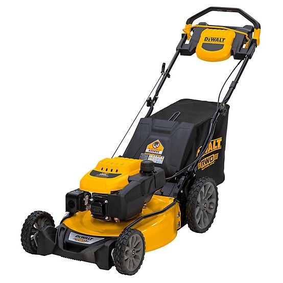 Dewalt 21 in. 196cc RWD Self-Propelled Lawn Mower | Model | PowerAdapt Engine | 11 in. High Rear Wheels | 3-in-1 Side Discharge, Mulching & Bagging | Refurbished (Some Cosmetic Wear)