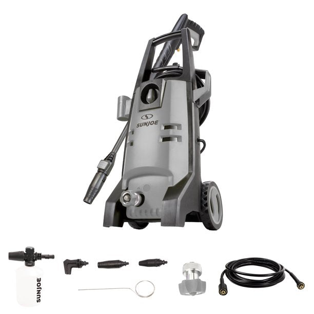 Restored Sun Joe SPX2004 Electric Pressure Washer | In-Store Exclusive | 3 Nozzles | Foam Cannon | 2100 PSI Max | 1.8 GPM Max (Refurbished)