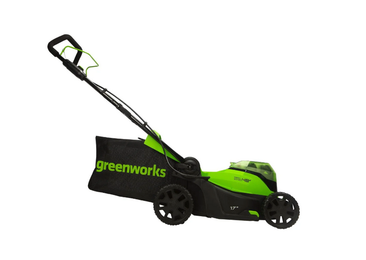 Restored Greenworks LME472 | 48V 20" Brushless Cordless Push Lawn Mower | LED Headlight | (2) 4.0Ah Batteries & Dual Port Rapid Charger Included (Refurbished)