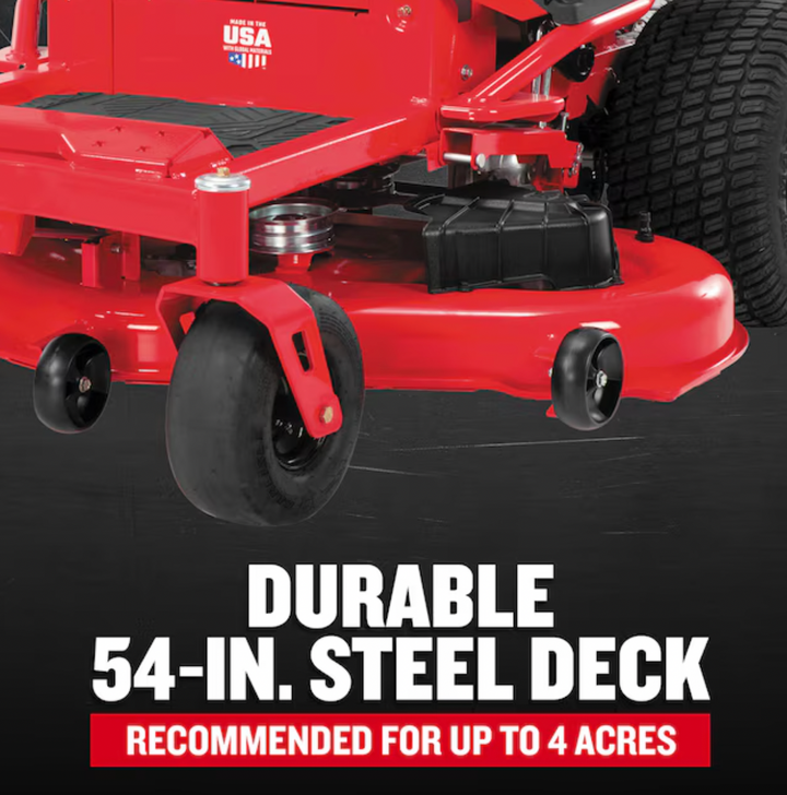 CRAFTSMAN Z5800 | 54in 24HP Zero-Turn Riding Mower | 24 HP Kohler Engine | High-Back Seat (17RRFACW093)