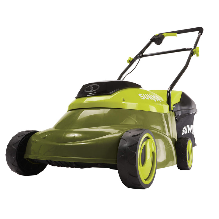 Restored Sun Joe MJ24C-14-XR | 24-Volt iON+ Cordless Brushless Lawn Mower Kit | 14-Inch | W/ 5.0-Ah Battery and Charger (Refurbished)