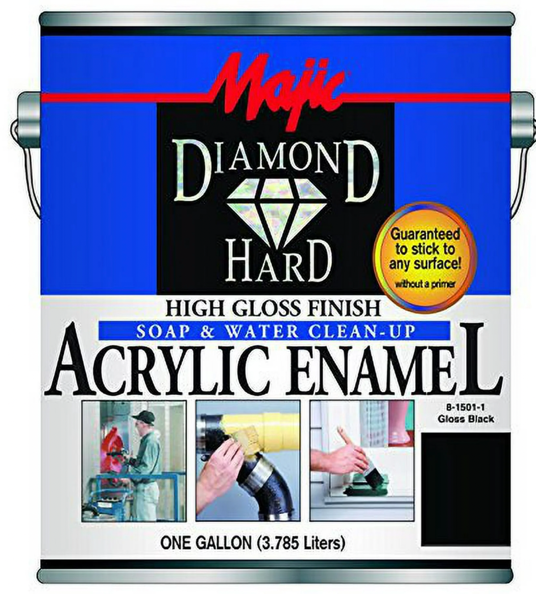 YENKIN MAJESTIC PAINT 8-1501-1 Gloss Black Diamond Hard Acrylic Enamel