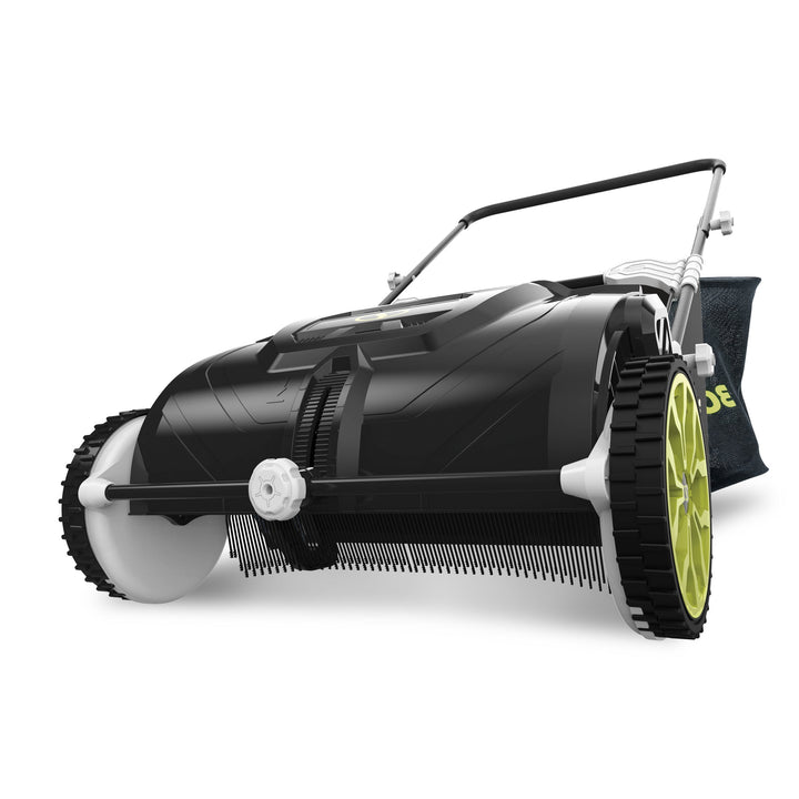 Sun Joe Manual Leaf Sweeper | 22-Gal Collection Bag | 21-Inch Cleaning Width (Refurbished) | In-Store Exclusive