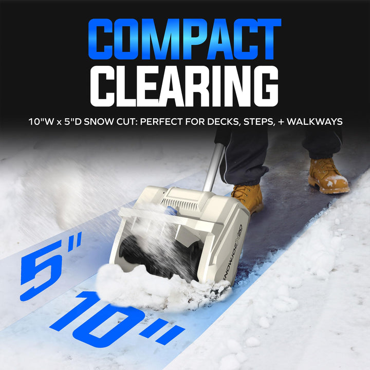Restored Snow Joe X20-SNOW-5A | 10 in. Cordless Snow Shovel Kit | W/ Battery & Charger | Brushless Motor & Lightweight (Refurbished)