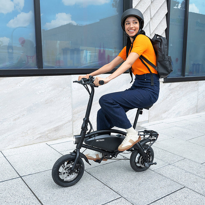 Jetson Axle X Foldable Electric Bike | 15.5 MPH & 25 Mile Range | Compact w/ Dual Disc Brakes & LED Headlight | In-Store Exclusive