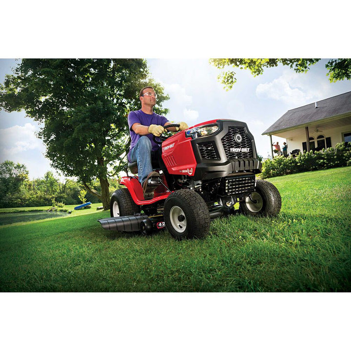 Troy Bilt Bronco 42 Riding Lawn Mower | 547cc Troy-Bilt engine | 42" deck (Open Box)