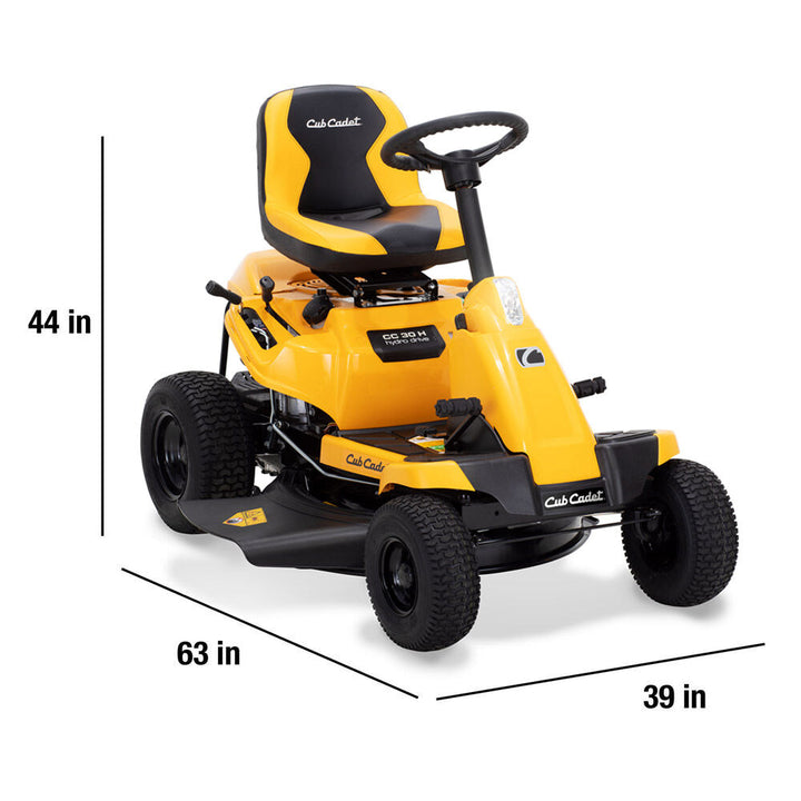 Cub Cadet 30-in 10.5 HP Riding Lawn Mower | Model 13CC21JDA10 | High-Back Seat | 344cc Briggs & Stratton Engine | Hydrostatic Transmission | Refurbished